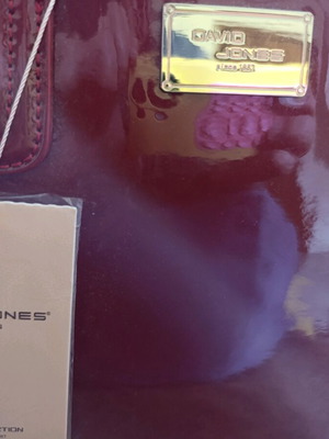 David Jones women's red handbag new with tags