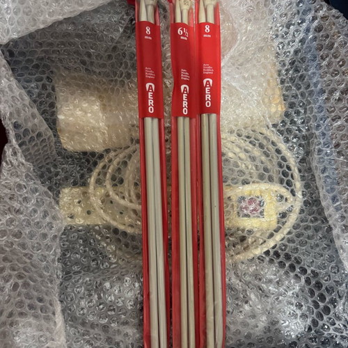 Knitting needles new, pack of 3 pairs