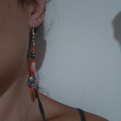 Earrings with beads like new, colorful summer style