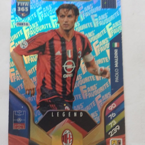 Panini Paolo Maldini Fans' Favourite Legend sticker used