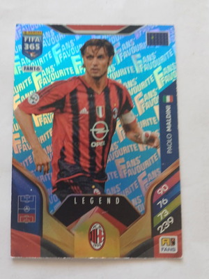 Panini Paolo Maldini Fans' Favourite Legend sticker used