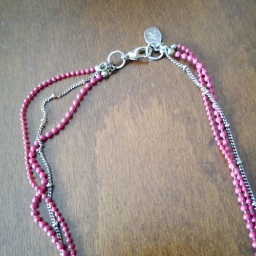 Triple long necklace Alive used with hand of Panagia charms