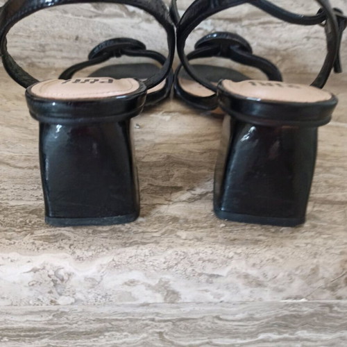 Bibi Lou leather sandals like new, black, size 41