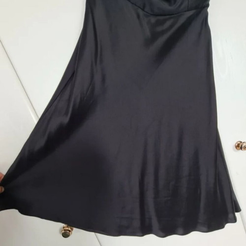 Ann Taylor strapless silk dress like new, black, size S