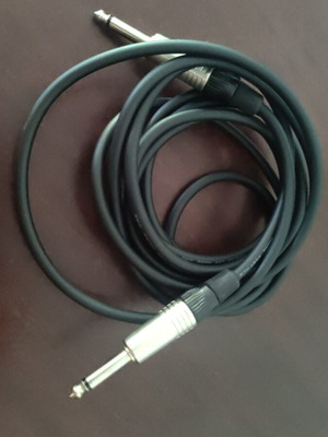 Canare GS-6 instrument cable, 5 meters, silver jack plugs