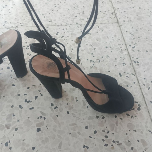 Tsakiris Mallas black open pumps size 38 like new