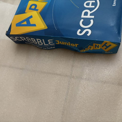 Scrabble Junior board game, Greek edition, Mattel
