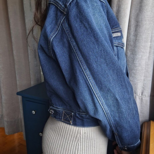 Calvin Klein denim jacket like new, dark blue, oversized fit