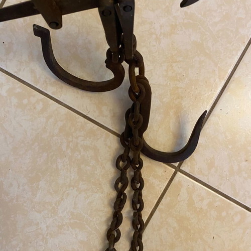 Vintage iron scale used, decorative with patina