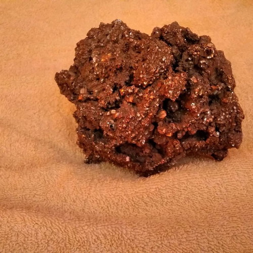 Pyrite mineral used, stone 13x10 cm, 1052 g