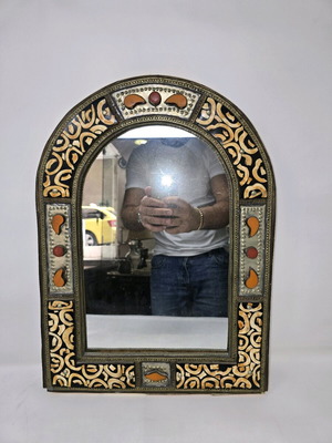 Handmade decorative mirror with inlay decoration like new