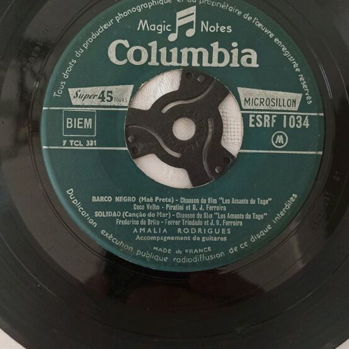 Amália Rodrigues Columbia Magic Notes Super 45 record used