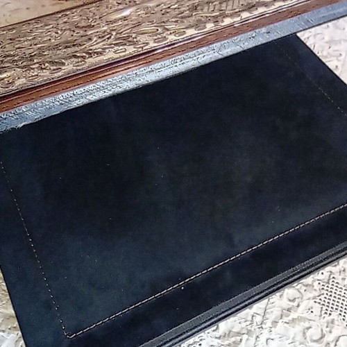 Luxury Italian photo album with 925 silver and genuine leather, like new