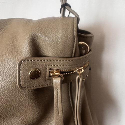 Twinset Milano tote bag, beige, A4 size