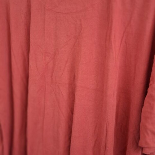 Midi dress coral color with front pockets like new