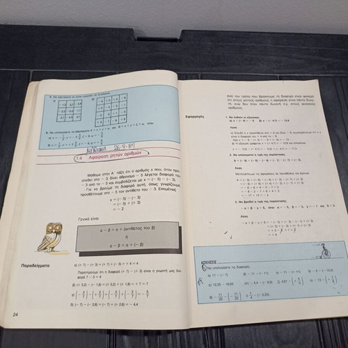 Mathematics B' Gymnasiou OEDB textbook used, 1988 edition