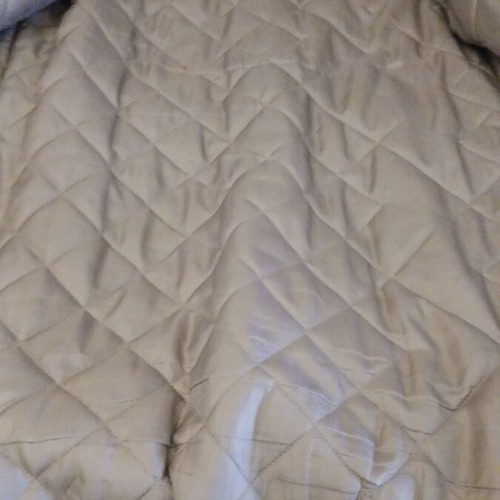 Prm-Fashion women's long jacket size M like new, beige with belt and hood