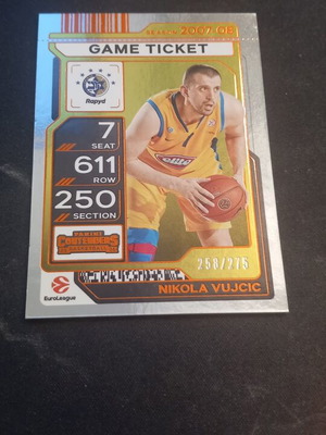 Nikola Vujcic 275 Euroleague Panini Contenders card like new