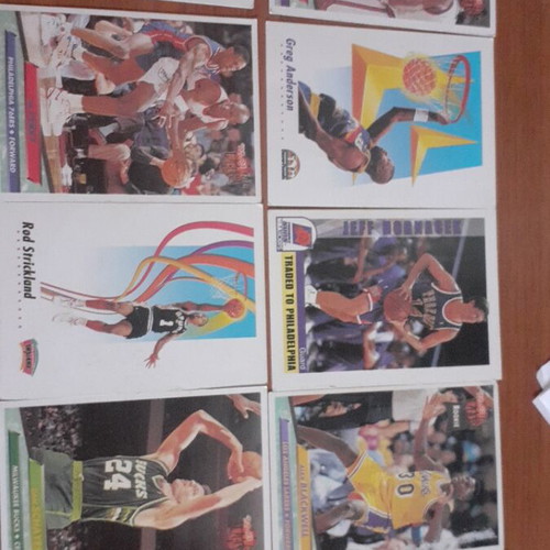 NBA 92-93 Fleer cards used, pack of 20 double-sided