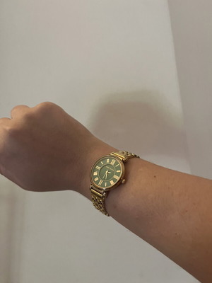 Anne Klein women's watch like new, green and gold