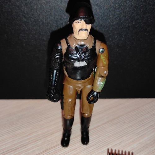 G.I.JOE Major Bludd (v1) 1983 figure used with equipment