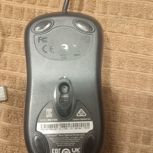 Microsoft wired mouse like new with 2 meter cable