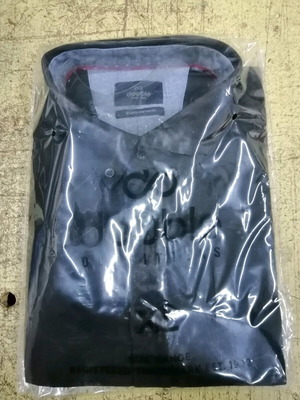 Double men's corduroy undershirt new, black and gray