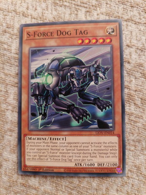 Yu-Gi-Oh S-Force Dog Tag σαν καινούργιο