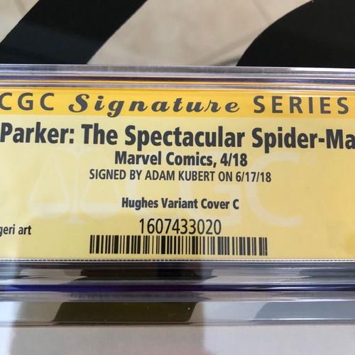 Peter Parker Spectacular Spider-Man 300 signed Adam Kubert CGC graded 9.8