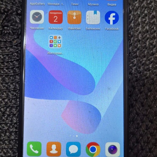 Huawei Y6/2018 mobile phone like new, blue, 128GB