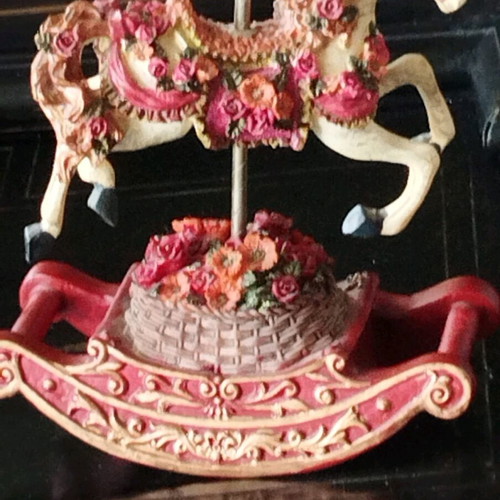 Decorative rocking horse that plays music new