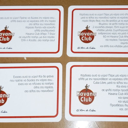 Havana Club Trivia game with cards new