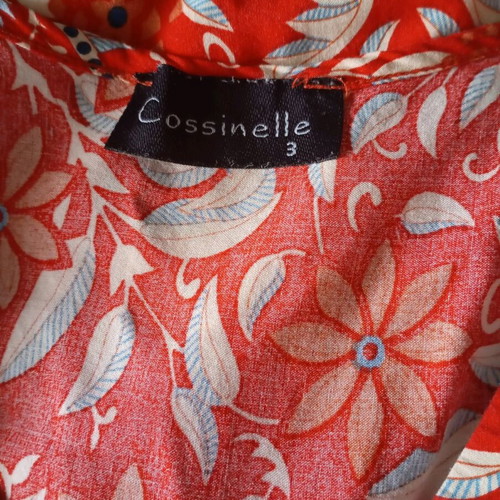 Cossinelle women's long summer blouse like new, red, sizes L and XL