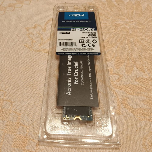 Crucial MX500 SSD 1TB M.2 SATA III