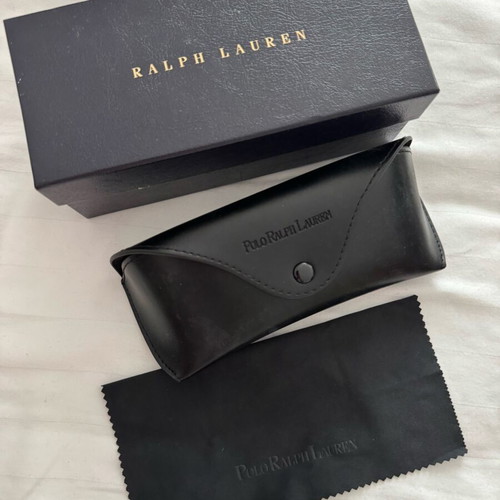 Polo Ralph Lauren Θήκη γυαλιών και πανάκι καθαρισμού σαν καινούργιο, μαύρο