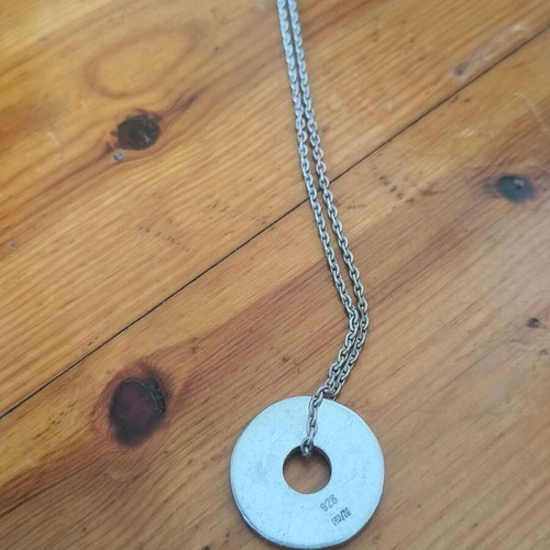 Silver 925 pendant with precious stones new