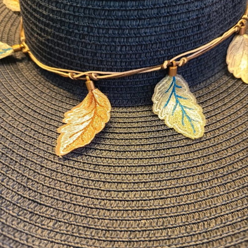 Women's summer hat new with accessories, blue