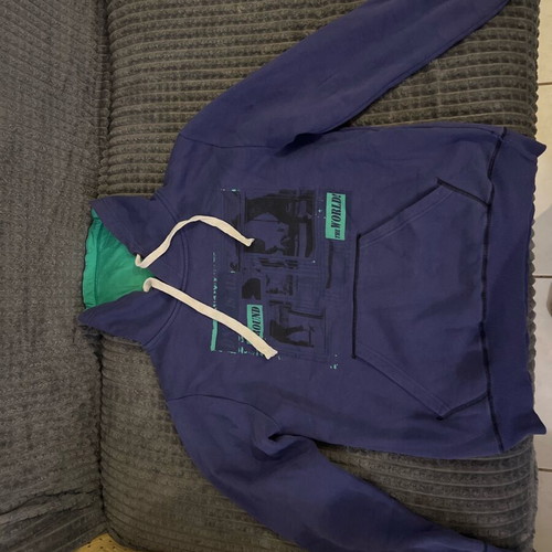 Green and purple hoodie like new, size S
