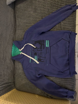 Green and purple hoodie like new, size S