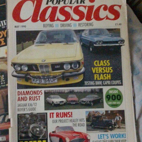 Popular Classics magazine May 1990 used, vintage car collectors