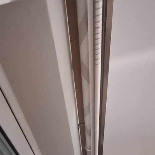 Roller blinds system like new, white/grey/silver