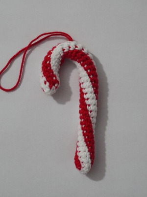 Knitted Christmas Candy Cane made to order
