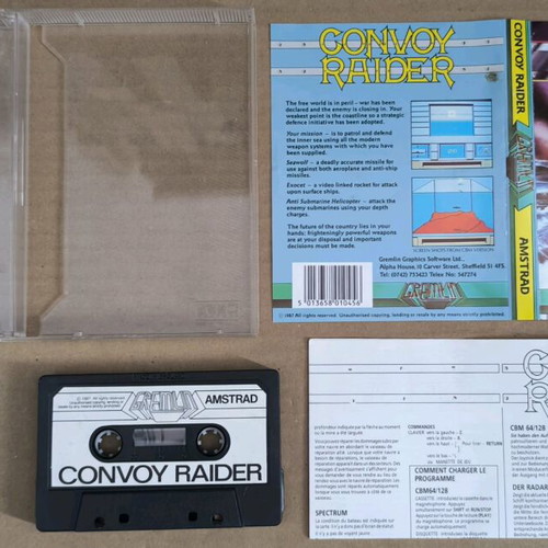 Convoy Raider (Gremlin) Amstrad Cassette like new