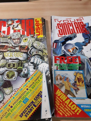Your Sinclair and Sinclair User magazines used, August 1987