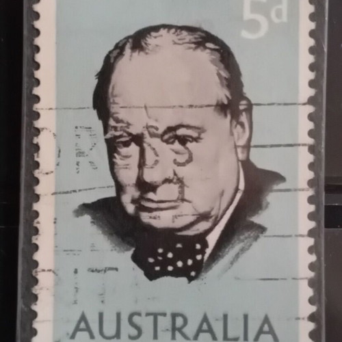 Winston Churchill 1965 Australia Stamp like new, 5 pence