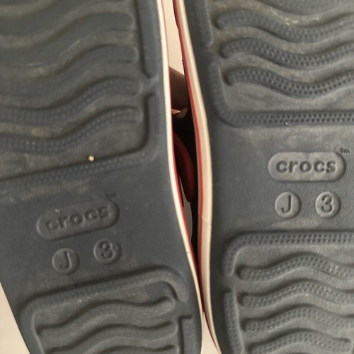 Crocs sandals like new, size 34, blue and brown