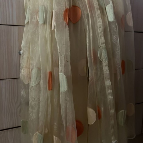 Curtains 2 pieces 180x115 cm like new, yellow transparent