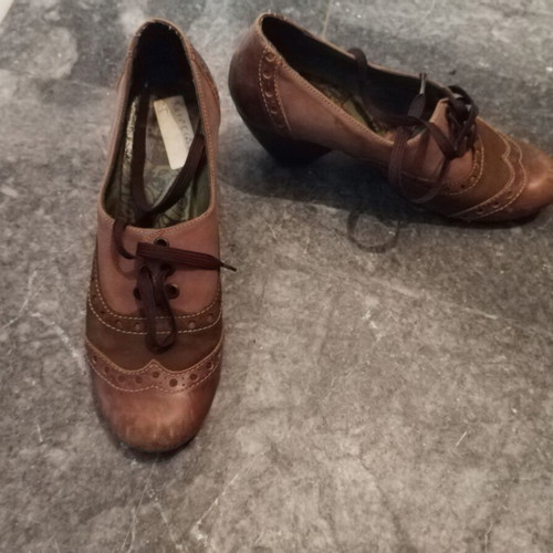 Wonders Anatomical Spanish Leather Shoes Size 37 Like New