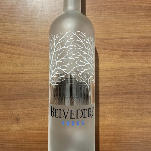 Belvedere Vodka 3-Litre Promotional Bottle like new, empty