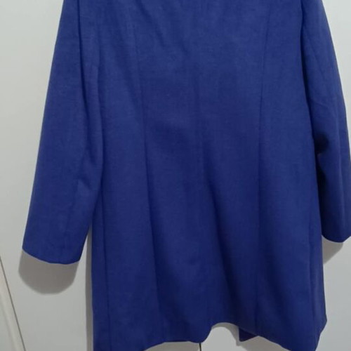 Women's blue coat like new with velvet texture